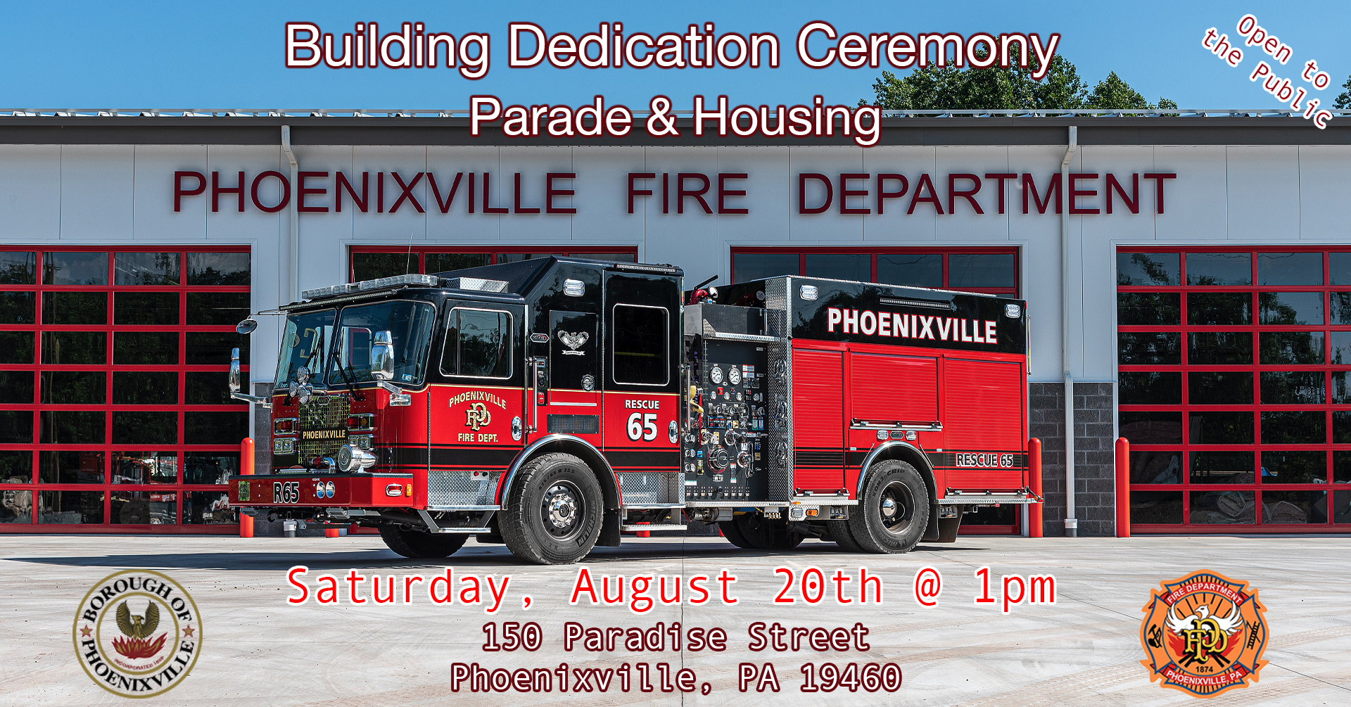 Parade, Building Dedication and Housing Ceremony - August 20th