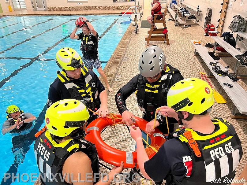 Water Rescue Training at the YMCA - Phoenixville Fire Department